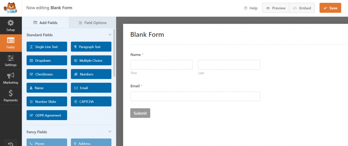 Image of WP Forms Custom Registration Form