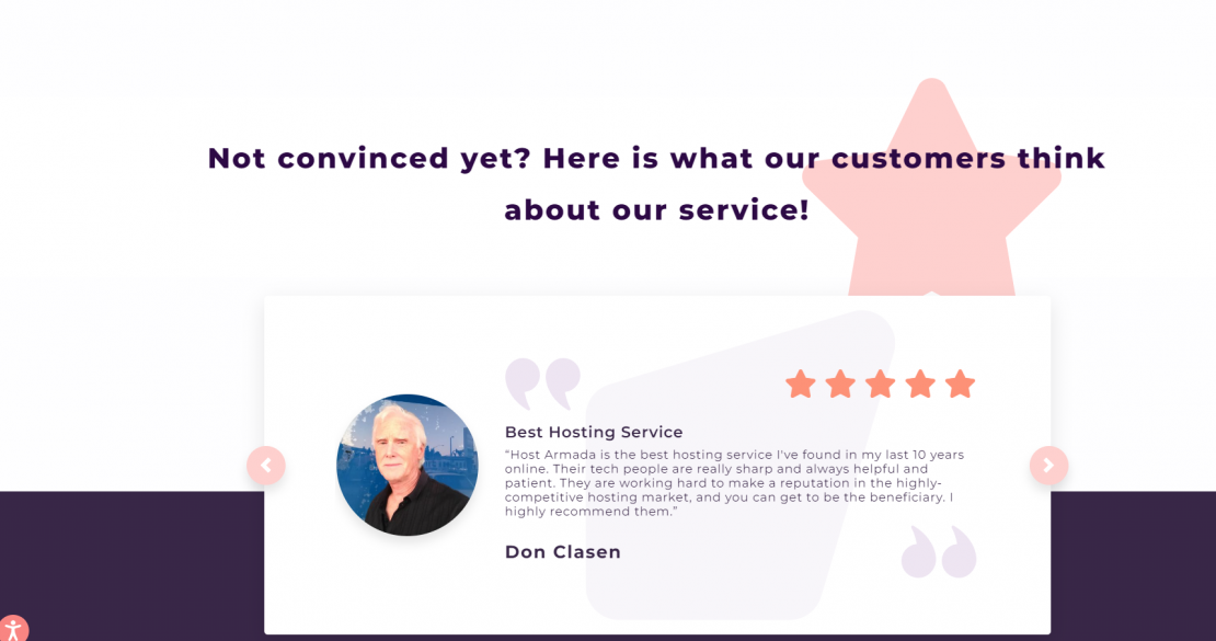 How reviews are placed on a website.