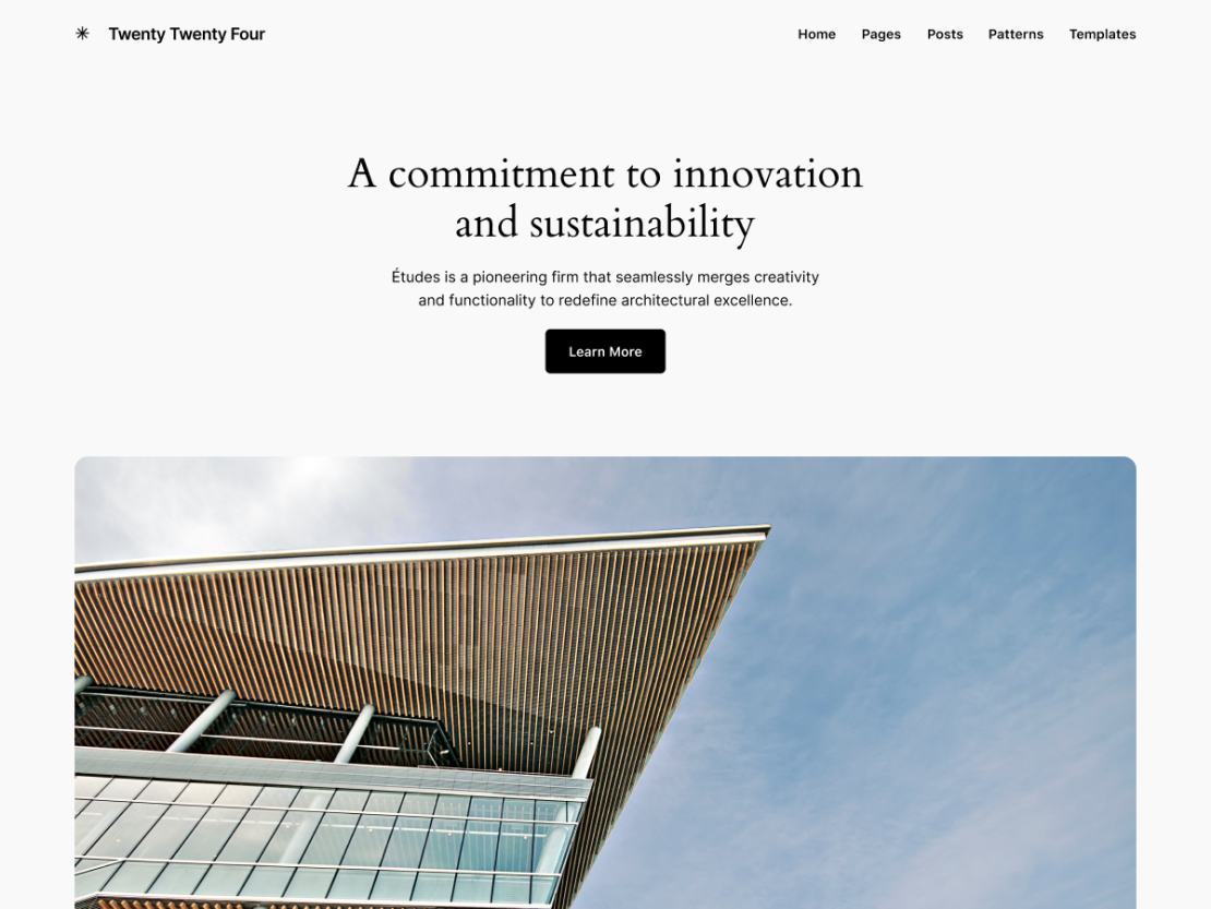 twenty twenty four wordpress theme