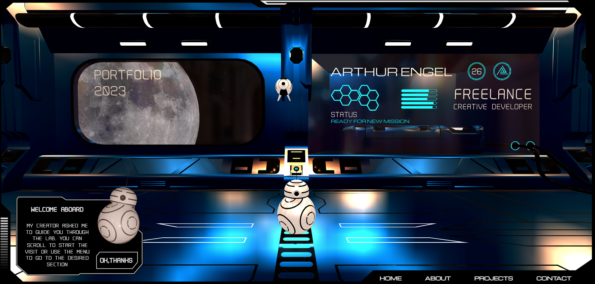 Screenshot of Arthur Engel's website