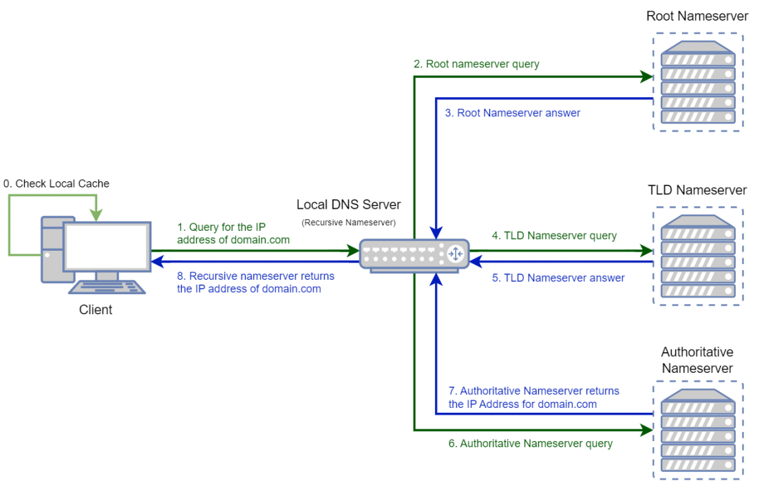 How a website comes to the Browser