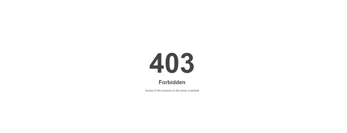 How does a 403 forbidden error looks like