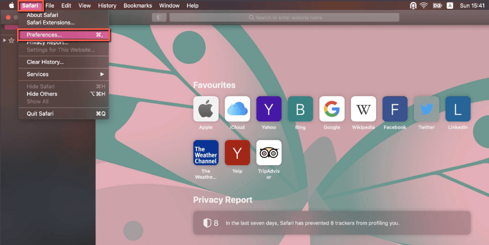 Safari Browser Preferences