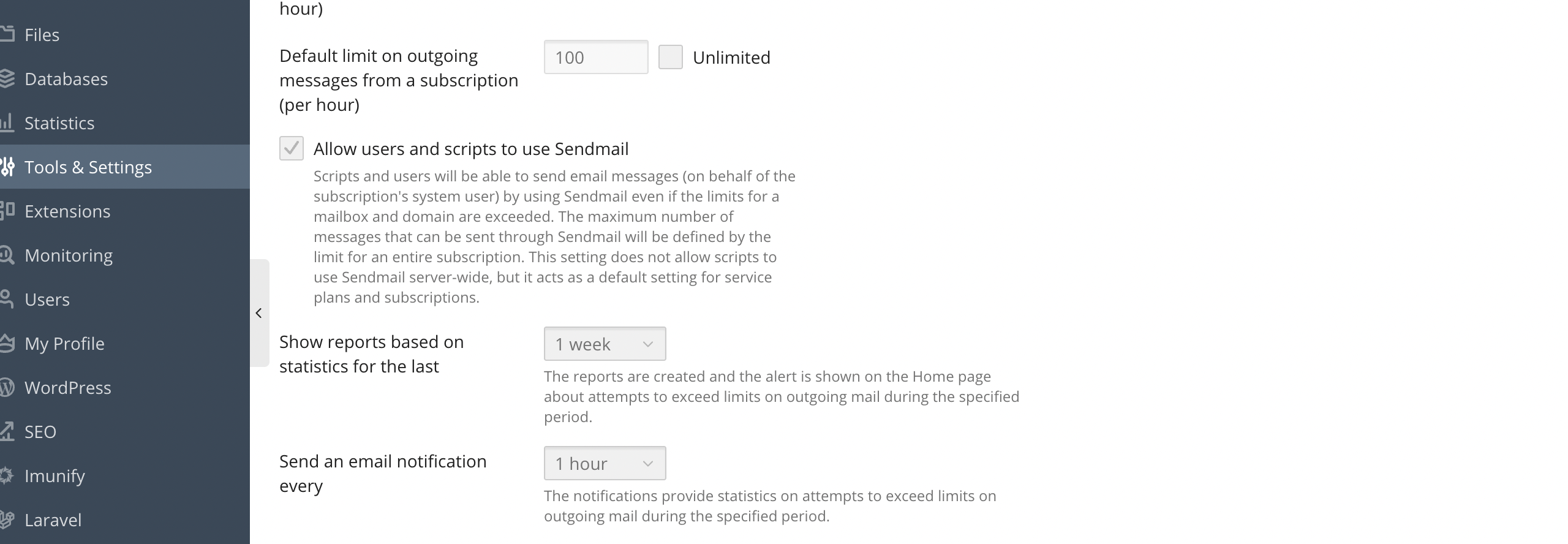 allow-sendmail