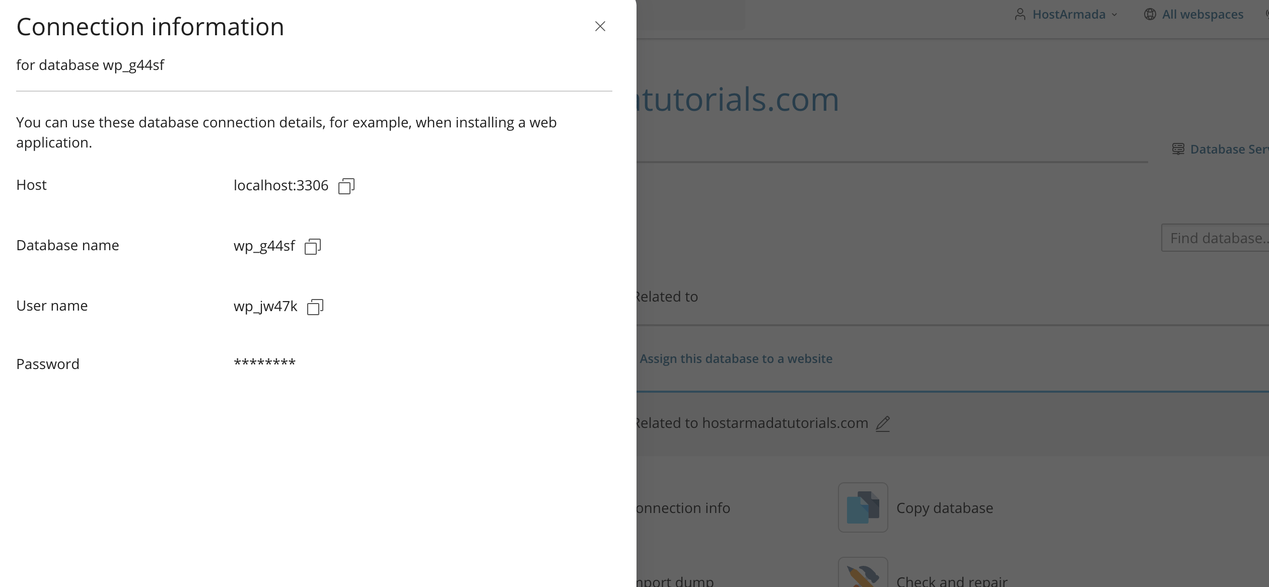 database-credentials