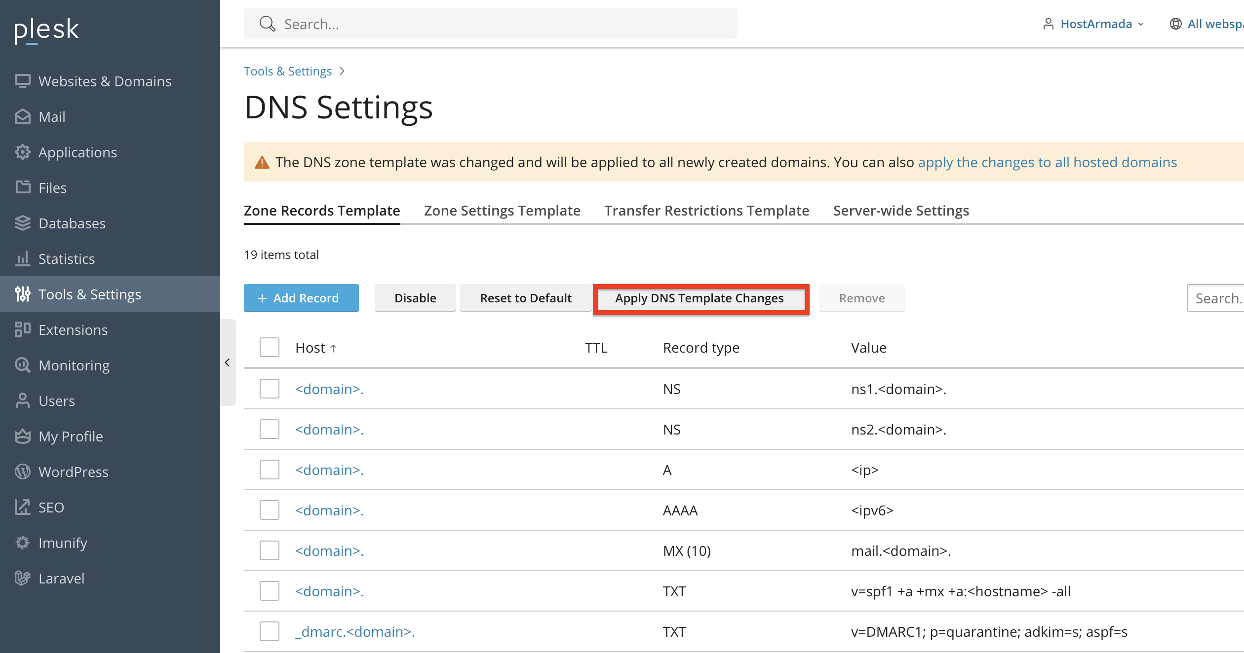 apply-dns-templates