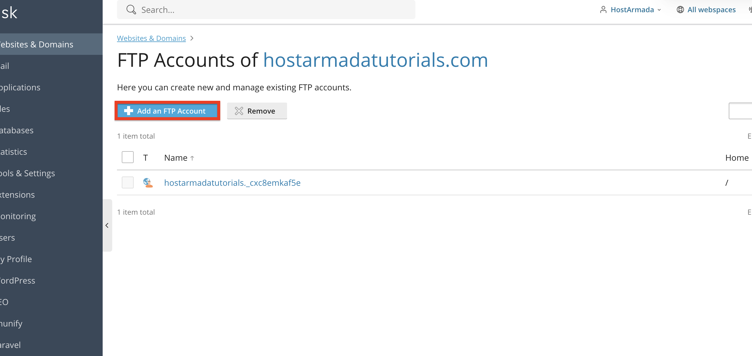 add-ftp-account