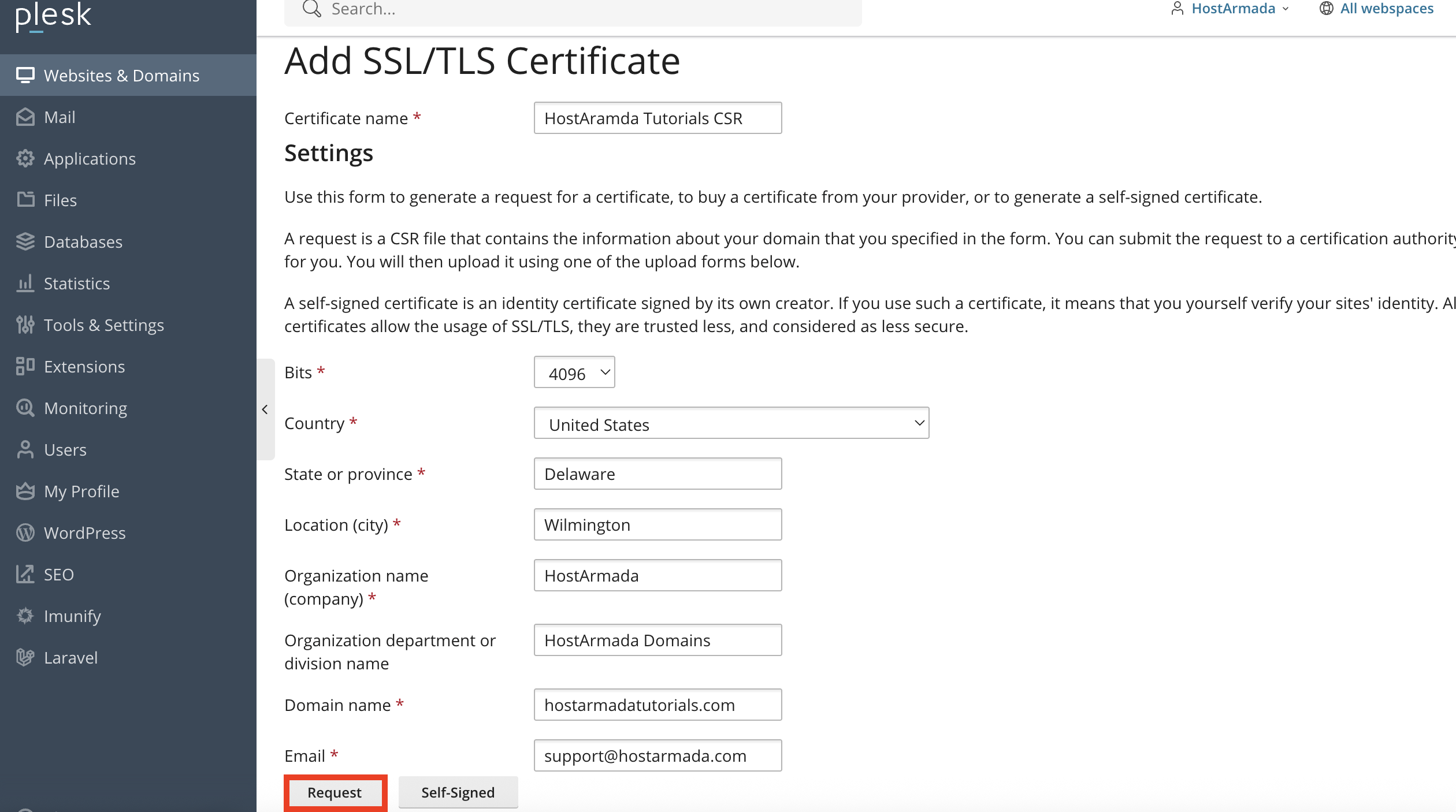 request-ssl-certificate