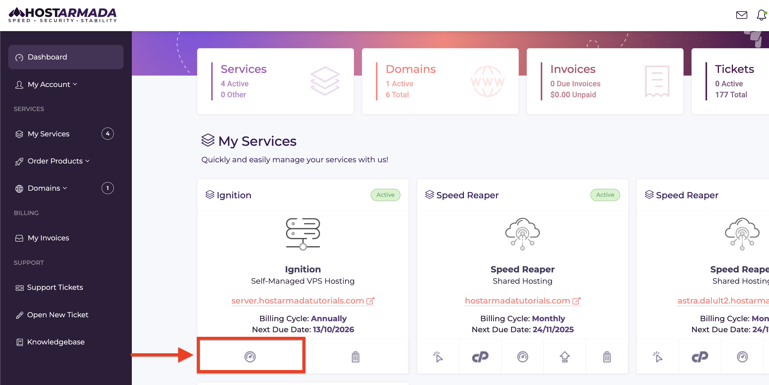 self-managed-vps-interface