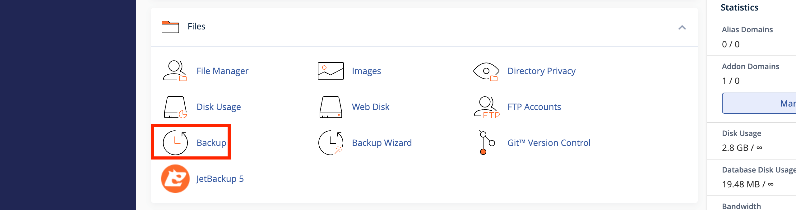 backup-functionality
