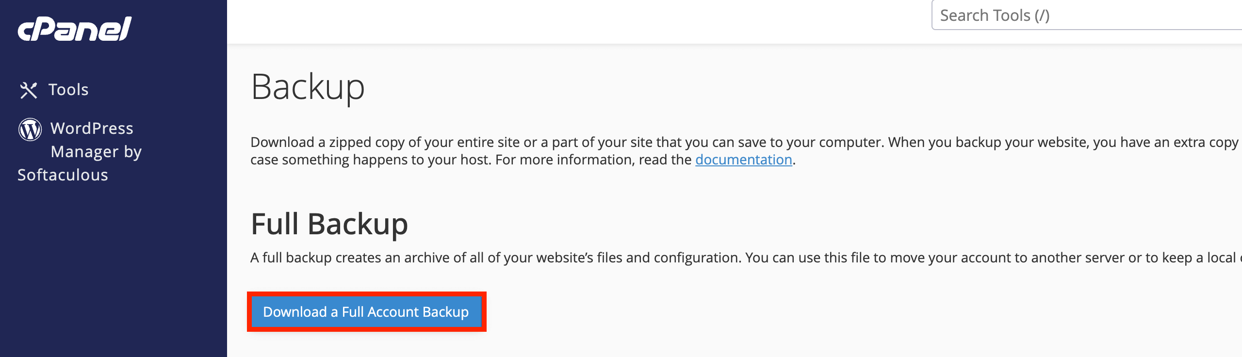 download-full-backup