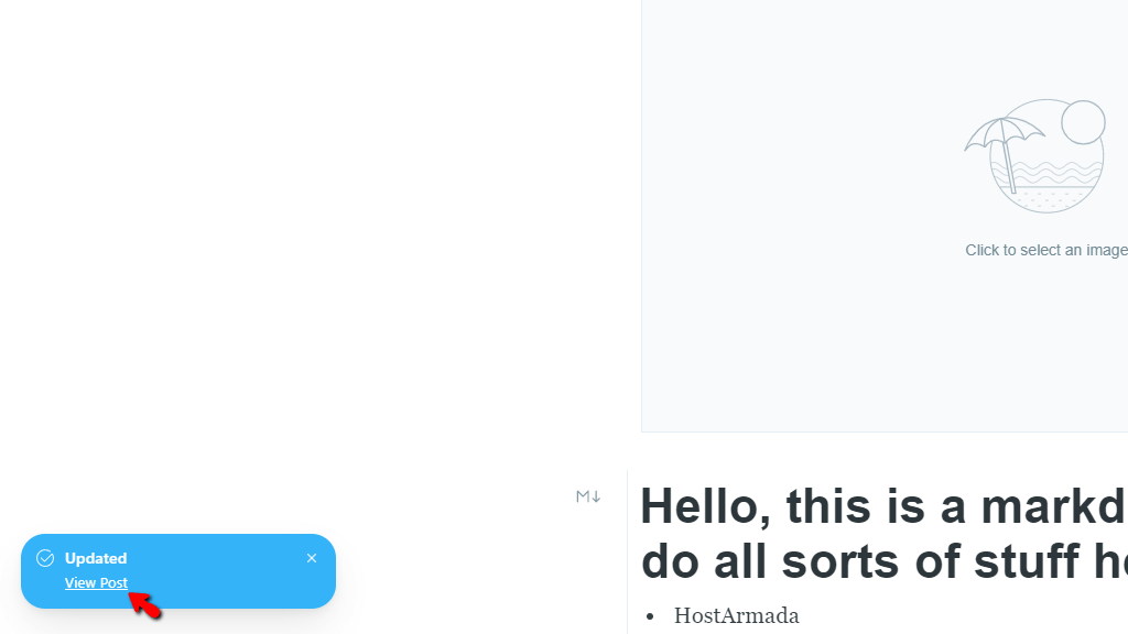 Post updated notification