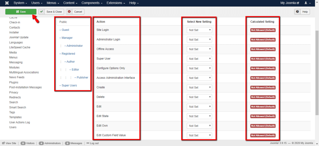 Configuring Permissions