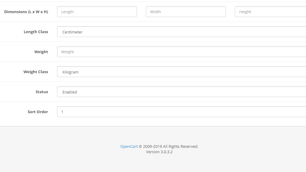 Data tab dimension settings