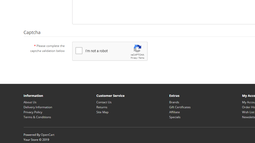 Google reCaptcha frontend