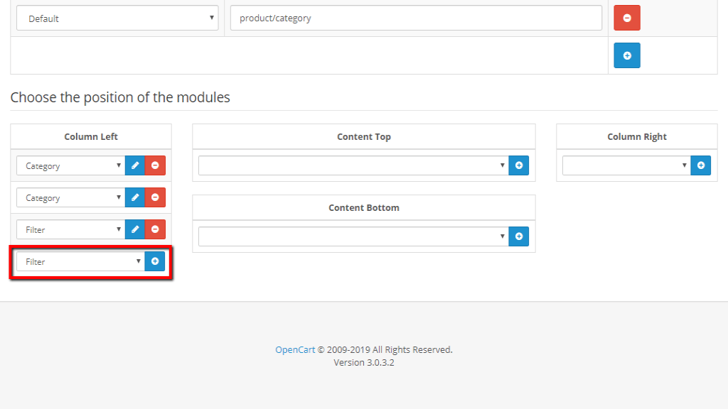 Editing the selected layout