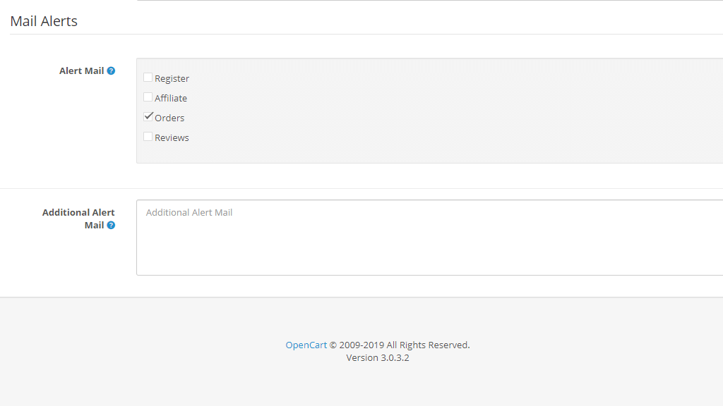Configuring Mail Alerts