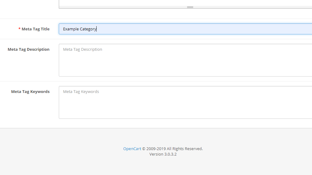 General tab additional settings