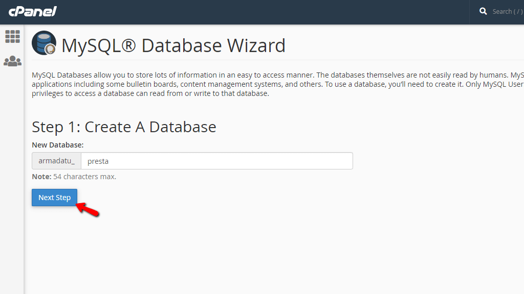 Creating the database