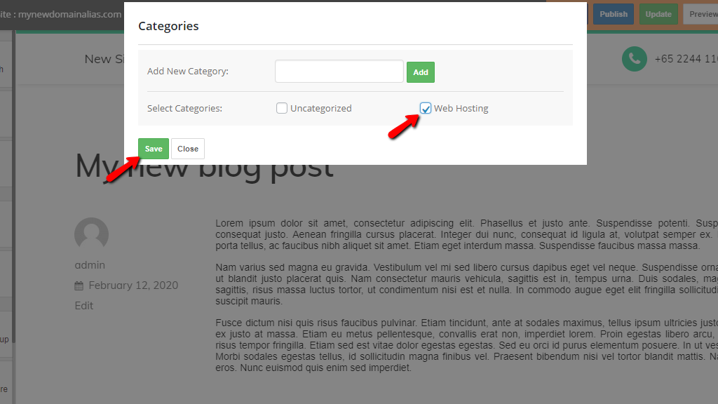 Choosing and assigning categories for your blog posts