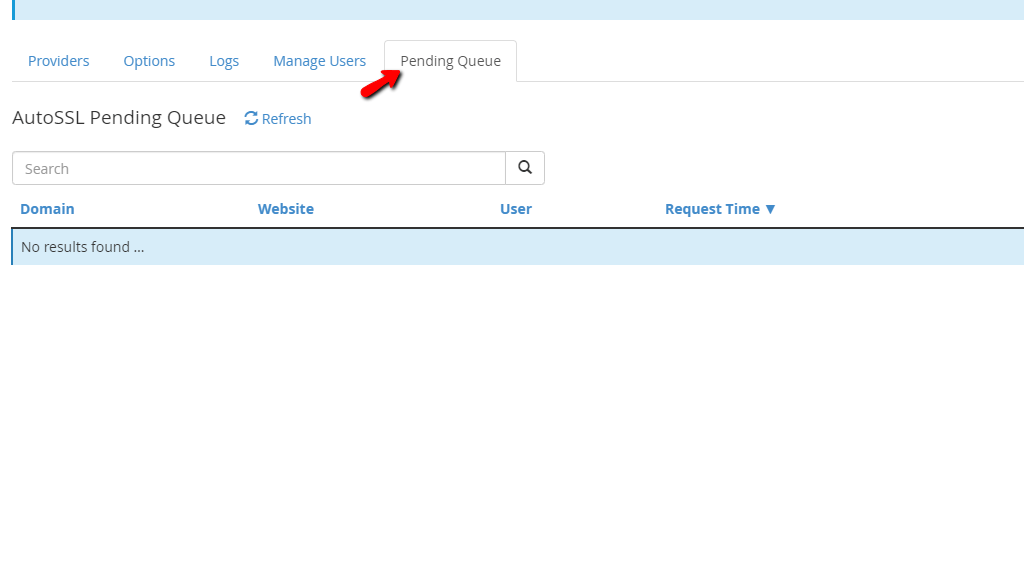 Pending Queue tab overview