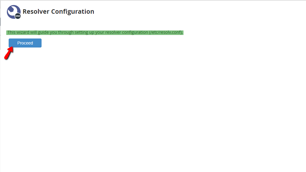 Proceeding with Resolver Configuration