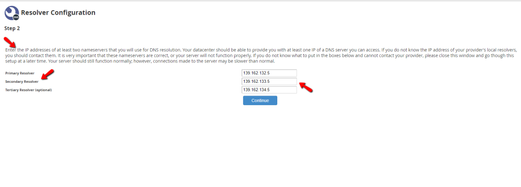 Configuring IP addresses