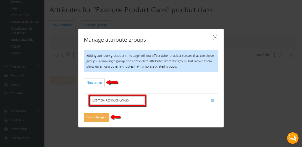 Creating Attribute Group