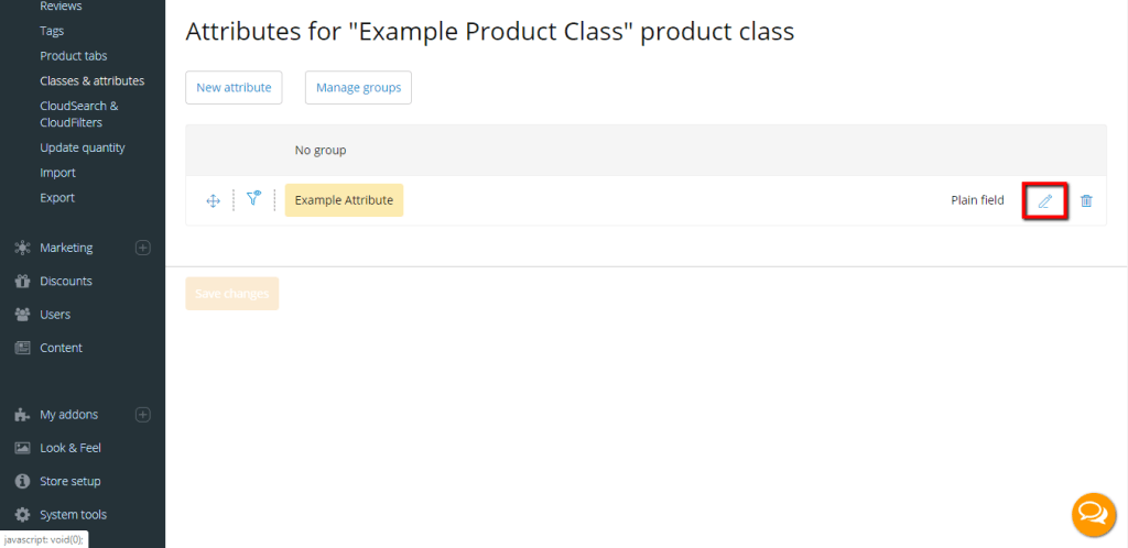 Edit Attributes of a Class