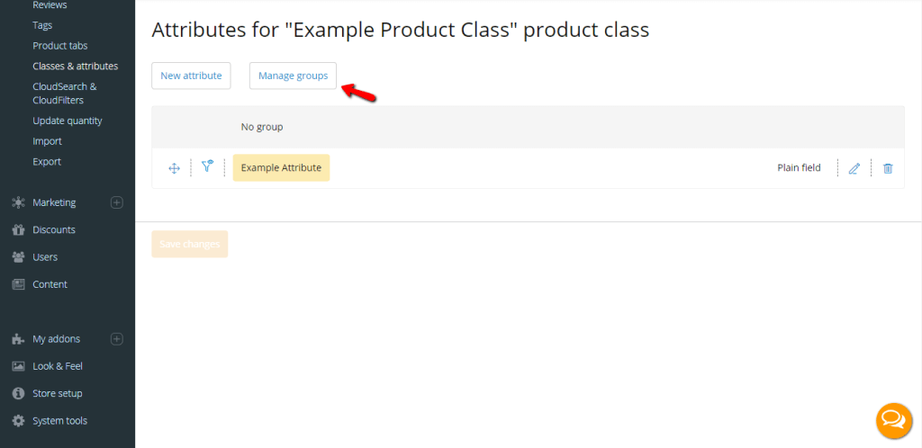 Manage Attribute Groups